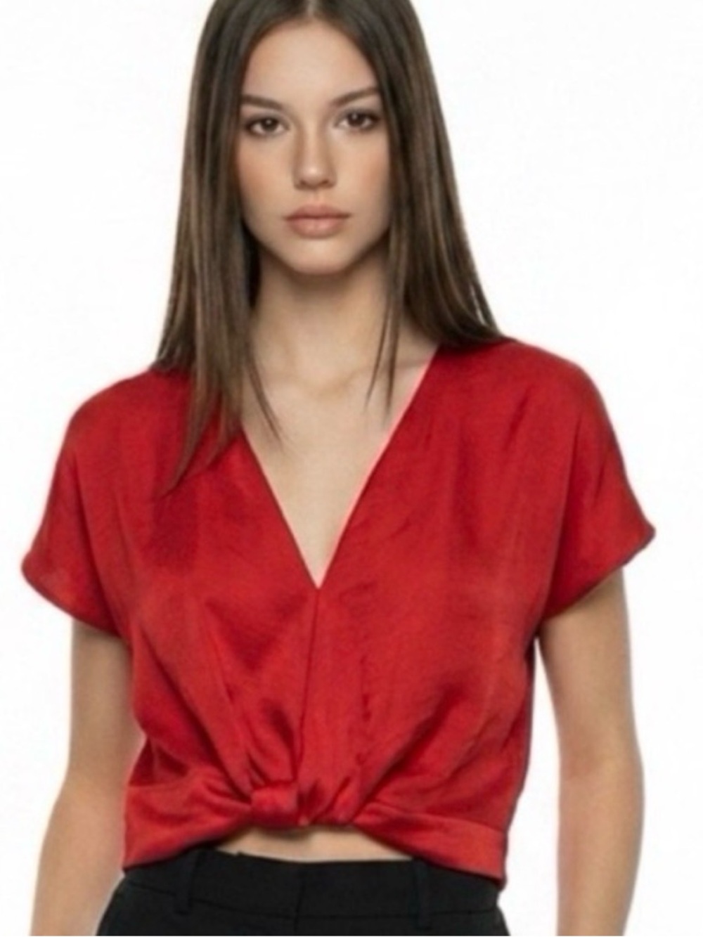 ZARA Satin Effect Top Size Small NWT